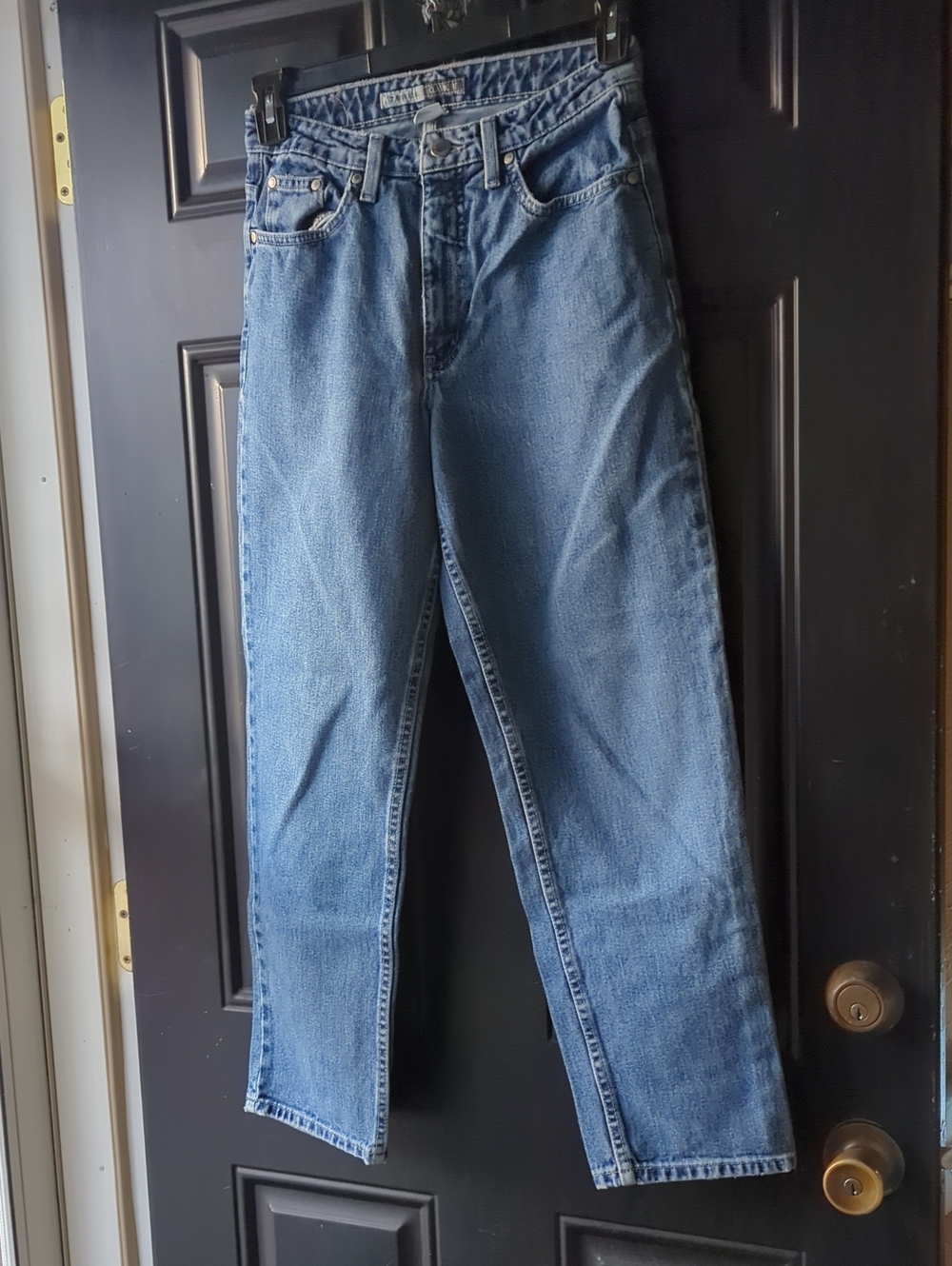St. John's Bay Classic Fit Straight-Leg Blue Women's Jeans Size 8P Y2K